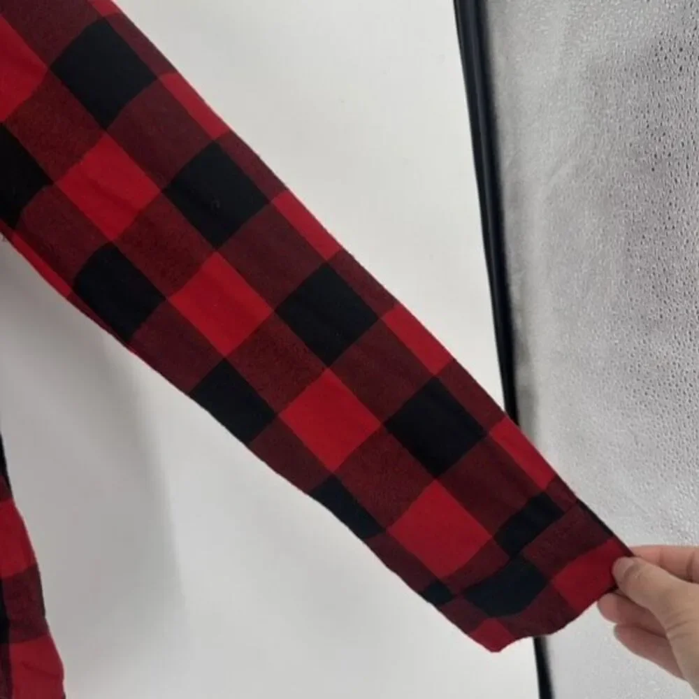 Abercrombie & Fitch Women’s Buffalo Plaid Button Down Soft A&F Collection Small - Picture 9 of 12